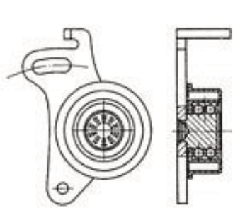 Pkw-Motorspanner/Leerlauflager und Einheit